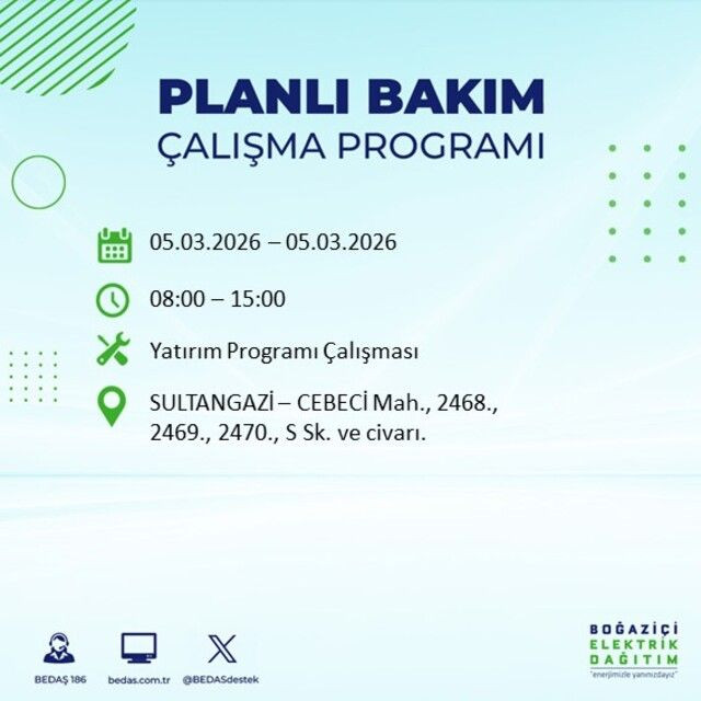 İstanbul'un 22 ilçesinde elektrik kesintisi! İşte ilçe ilçe mahalle mahalle liste… - Sayfa 29