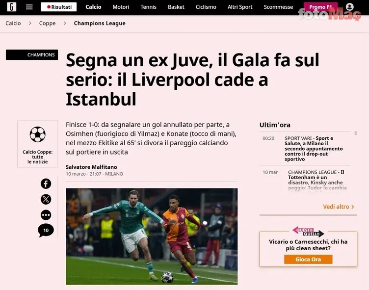 Galatasaray'ın zaferi dünya basınında: Liverpool, Türk cehenneminde yine yandı! - Sayfa 4