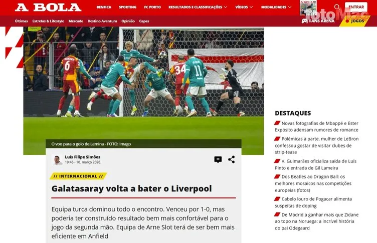 Galatasaray'ın zaferi dünya basınında: Liverpool, Türk cehenneminde yine yandı! - Sayfa 7