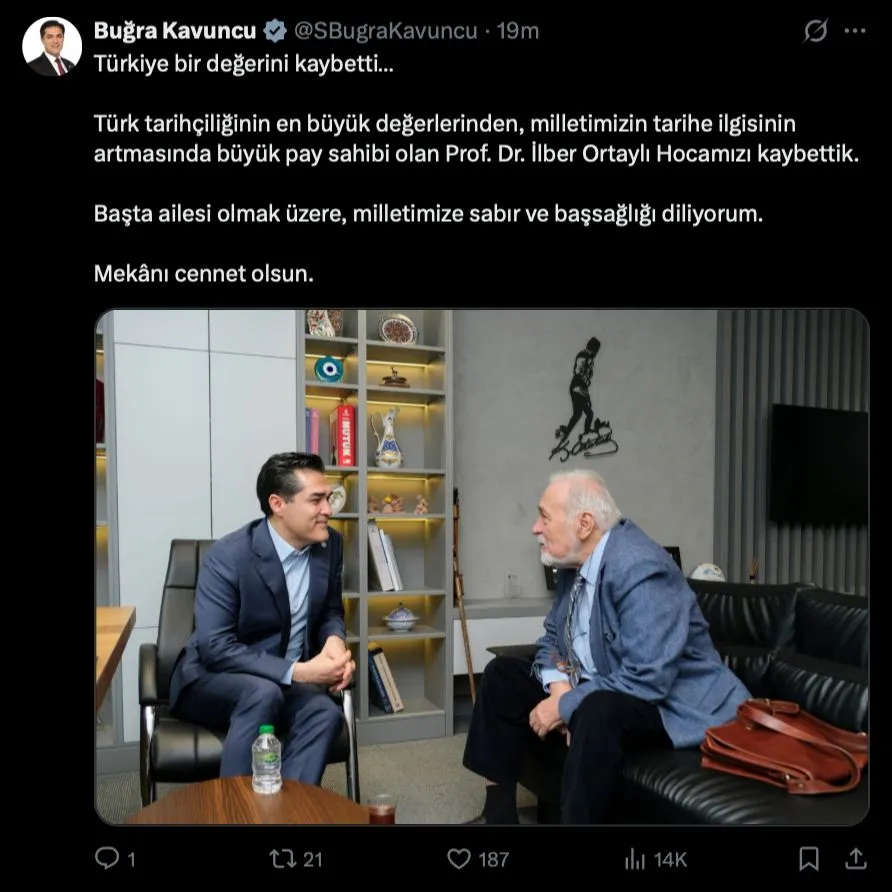 Hayatını kaybeden Prof. Dr. İlber Ortaylı için siyasilerden taziye mesajları - Sayfa 9