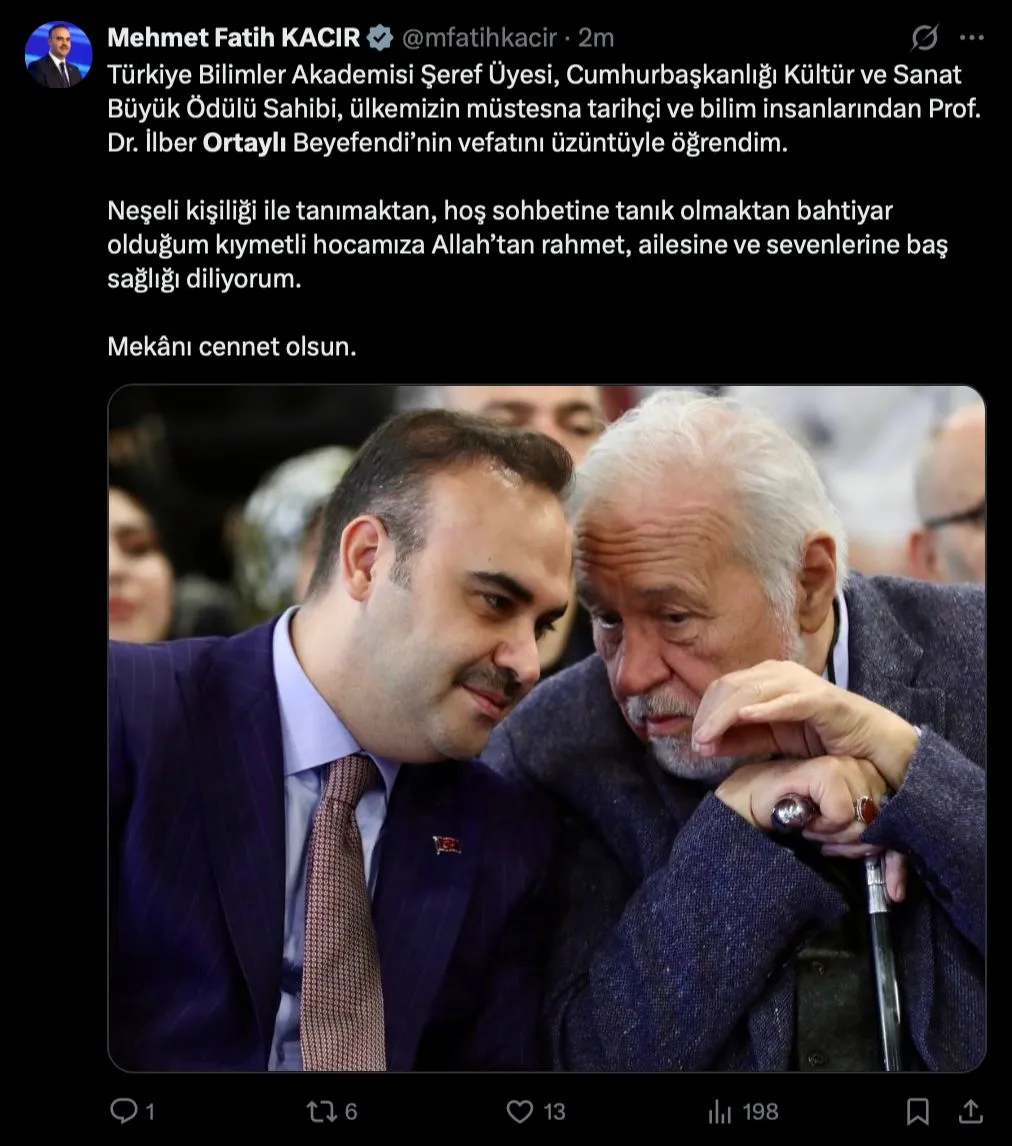 Hayatını kaybeden Prof. Dr. İlber Ortaylı için siyasilerden taziye mesajları - Sayfa 6