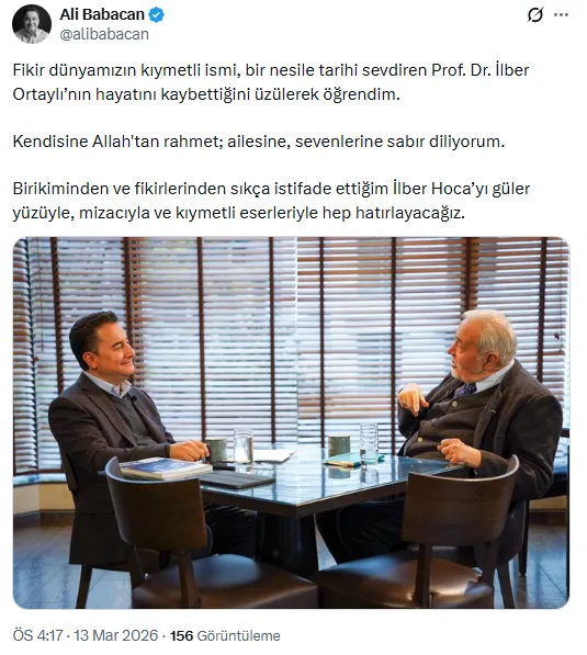 Hayatını kaybeden Prof. Dr. İlber Ortaylı için siyasilerden taziye mesajları - Sayfa 18