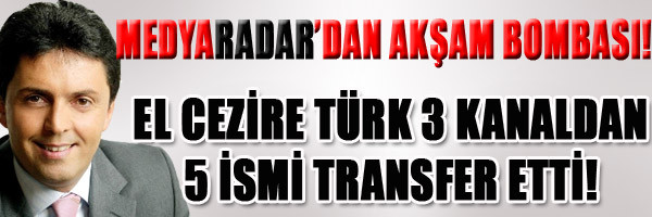 EL CEZİRE TÜRK'E TVNET'TEN TRANSFER! HANGİ PROGRAM SUNUCUSU ANLAŞTI?(MEDYARADAR/ÖZEL) - Resim : 1