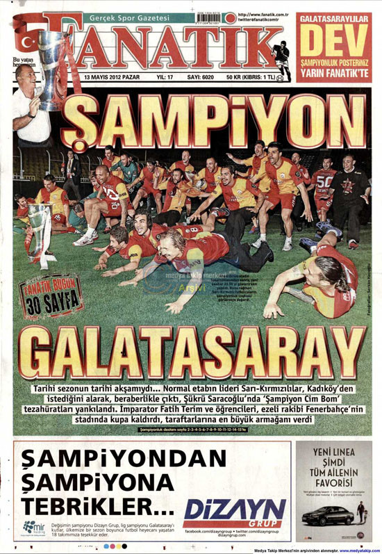 GAZETELERİN GALATASARAY MANŞETLERİ - Sayfa 4