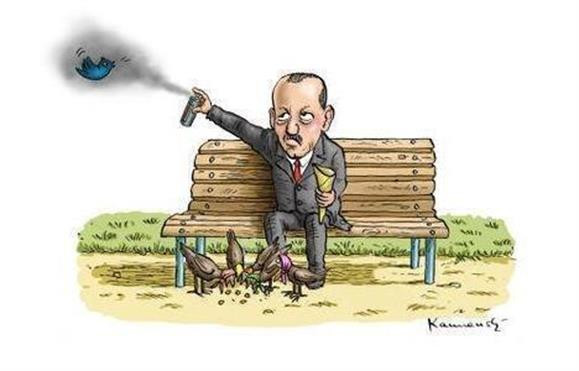 Erdoğan'ın Twitter'lı karikatürleri Alman basınında! - Sayfa 1