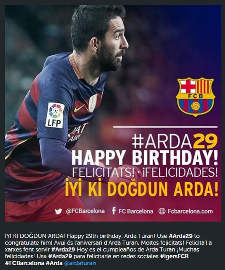 Arda Turan'a duygusal doğum günü mesajları - Sayfa 9