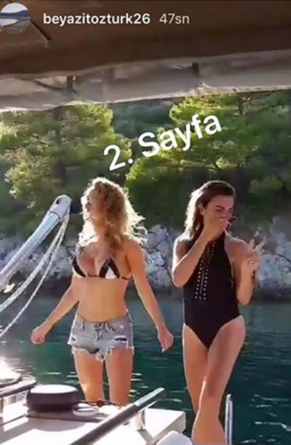 Beyaz 'hikaye'den patladı! Kızlarla teknede eğlenirken... - Sayfa 2