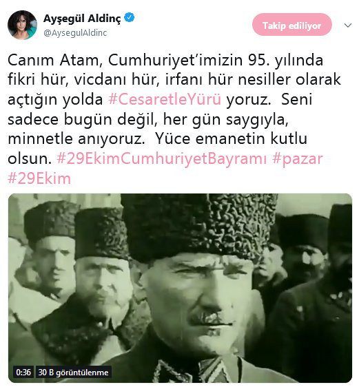 Ünlü isimlerden duygulandıran Cumhuriyet Bayramı mesajları - Sayfa 20