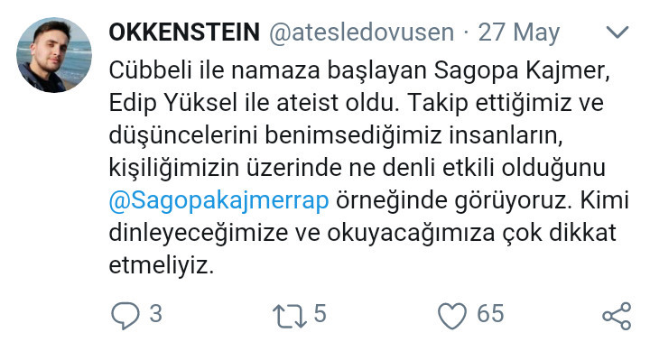 Dini inancım yok dedi sosyal medya sallandı: Sagopa Kajmer'e olay tepkiler - Sayfa 13