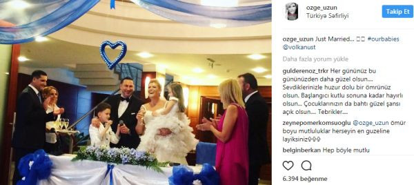 Özge Uzun boşandığı eşiyle ikinci kez nikah masasına oturdu - Resim : 1