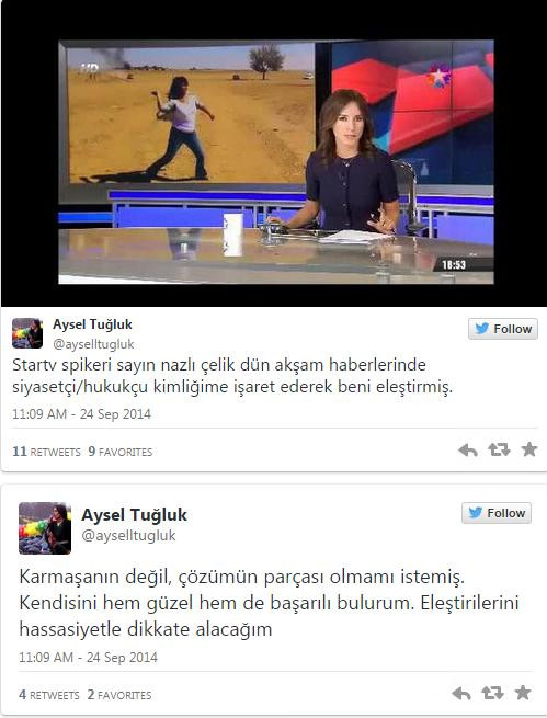 Aysel Tuğluk'tan spiker Nazlı Çelik'e yanıt: Güzelsin... - Resim : 1