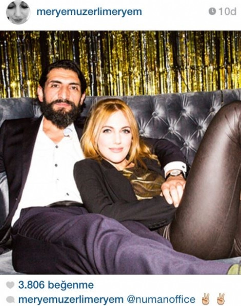 Meryem Uzerli'den olay fotoğraf! Aşkın gözü körmüş! - Resim : 1