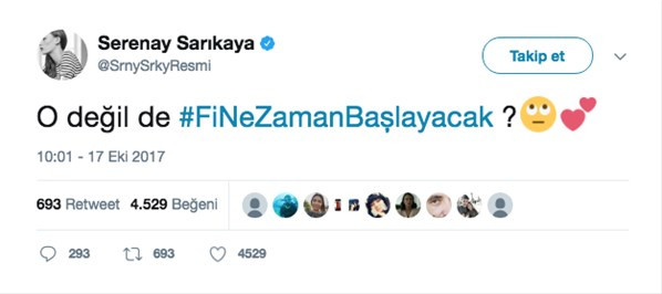 Serenay Sarıkaya isyan etti! Fİ ne zaman başlıyor? - Resim : 1