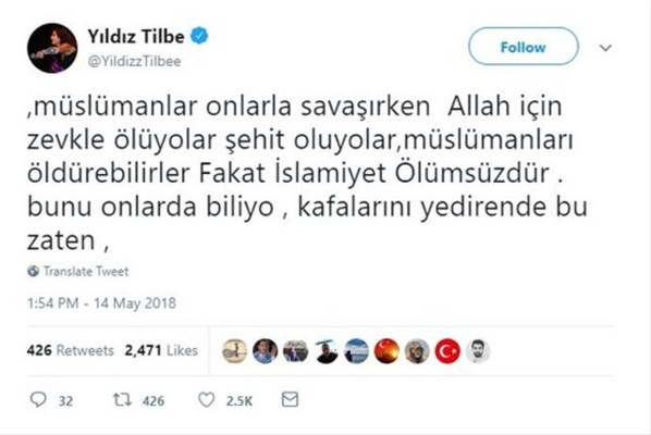 Yıldız Tilbe'den çok sert Kudüs tepkisi: Allah kafirlere fırsat vermesin! - Resim : 5