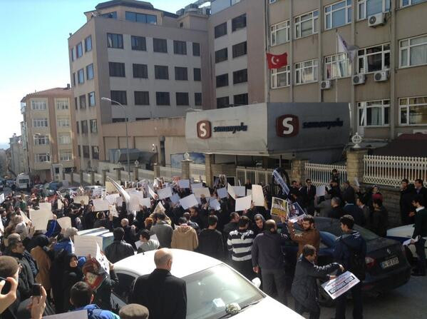 Samanyolu Haber'e Gazze protestosu! - Resim : 1