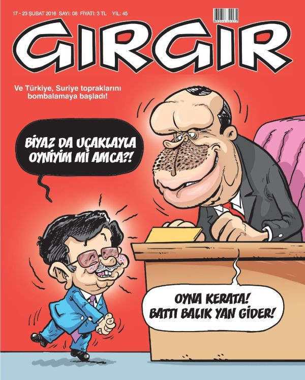 Türkiye'nin Suriye bombardımanı Gırgır'ın kapağında: Battı balık yan gider! - Resim : 1