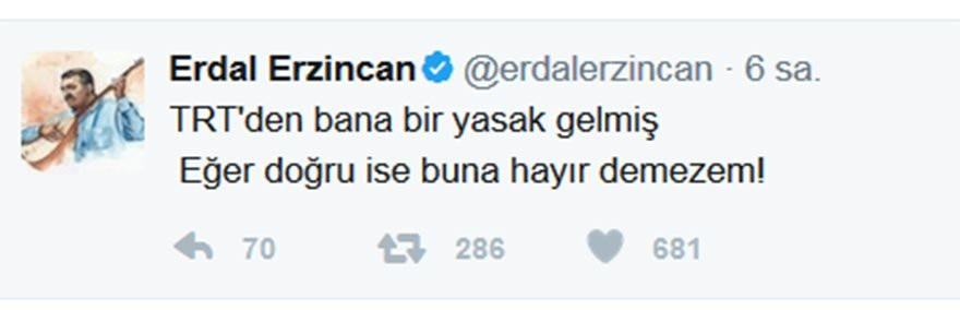 TRT'nin yasak kervanına ünlü müzisyen de katıldı: Eğer doğru ise buna hayır demezem! - Resim : 1