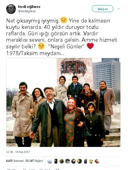 Ünlü yönetmenin oğlu ortaya çıkardı! Tozlu raflardan çıkan neşeli kare! - Resim : 1