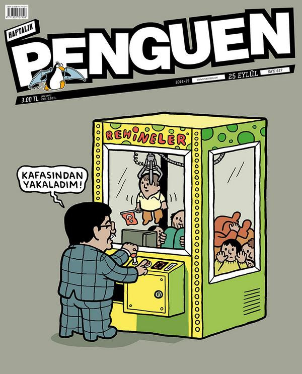 Penguen Davutoğlu'nun öpücüğünü böyle çizdi! - Resim : 2