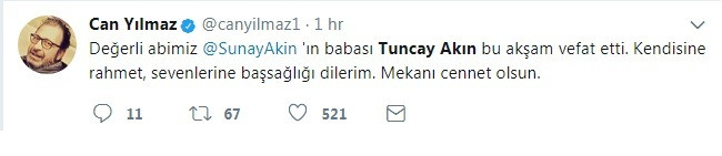 Ünlü yazar Sunay Akın’ın acı günü! - Resim : 1