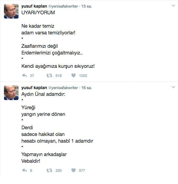 Yeni Şafak yazarından Aydın Ünal'a destek! "Kendi ayağımıza kurşun sıkıyoruz" - Resim : 1