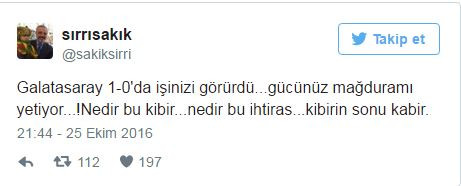 Sırrı Sakık'tan Dersimspor'u 5-1 yenen Galatasaray'a: Gücünüz mağdura mı yetiyor, nedir bu kibir! - Resim : 1