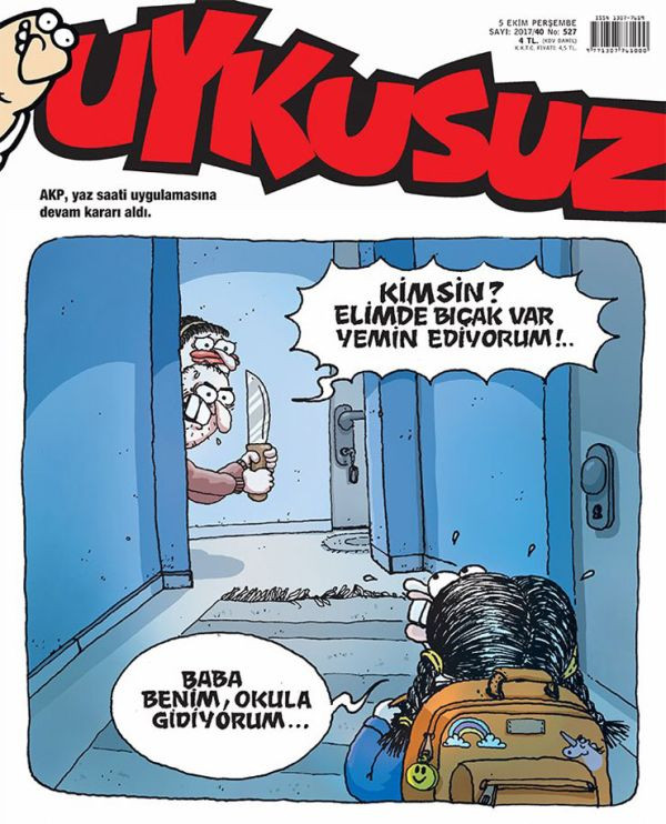 ‘Yaz saati' uygulaması Uykusuz’un kapağında: Baba benim, okula gidiyorum - Resim : 1