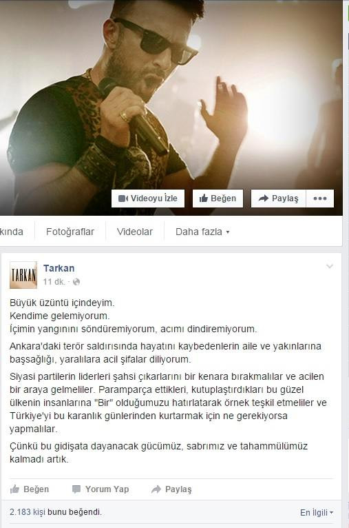 Tarkan'dan Ankara mesajı: Dayanacak gücümüz kalmadı! - Resim : 1