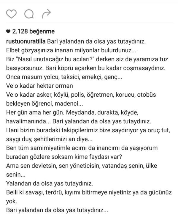 Ünlü oyuncudan o açılışa sitem: Bari yalandan da olsa yas tutaydınız - Resim : 2