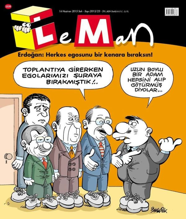 Parti liderlerinin egosuna ne oldu? Leman'dan güldüren kapak! - Resim : 1