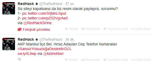 İnternet yasası ilk siftahını  Redhack'le yaptı! - Resim : 1