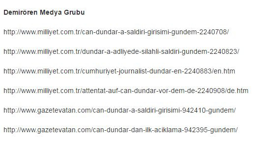 Demirören Medya Grubu'ndan ‘Can Dündar’ açıklaması! - Resim : 1