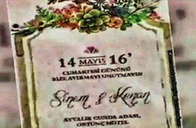 Kenan İmirzalıoğlu ve Sinem Kobal'ın düğün davetiyesi ortaya çıktı - Resim : 1