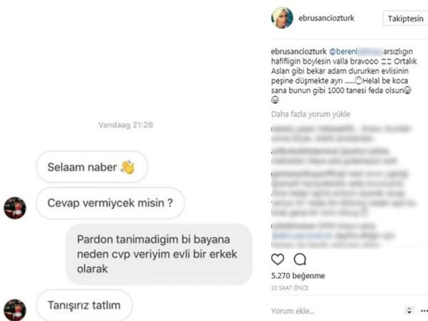 Ebru Şancı'dan olay paylaşım! Eşine 'tanışırız tatlım' mesajı atan kadını ifşa etti! - Resim : 1