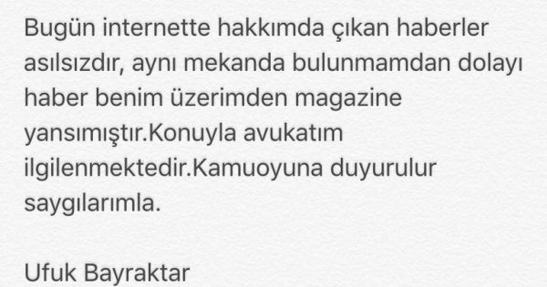 'Oyuncu Ufuk Bayraktar palayla mekan bastı' iddiası... Açıklama geldi! - Resim : 1