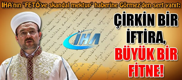 Mehmet Görmez'den zehir zemberek sözler: Yetimin hakkını kursağında taşıyarak... - Resim : 1