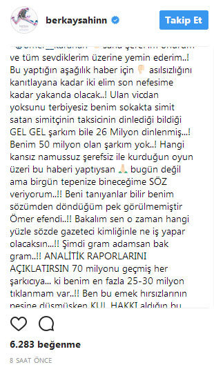 Sahte tık haberi Berkay'ı çıldırttı: Peşindeyim! Bu yaptığın aşağılık haber için... - Resim : 1