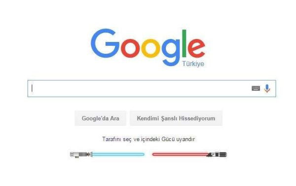 Google'dan Star Wars'a özel doodle - Resim : 1