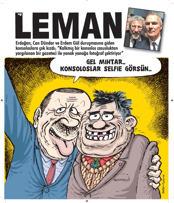 Leman'ın o karikatürü Cumhurbaşkanı Erdoğan'ı kızdırdı: Siz kimin yanındasınız? - Resim : 1