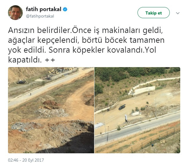 Fatih Portakal'ı isyan ettiren görüntü: Varsa yoksa inşaat, doymadılar betona! - Resim : 1