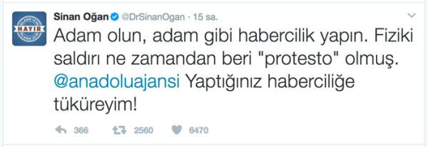 Sinan Oğan, Anadolu Ajansı'nı Kurtulmuş'a şikayet etti: Bu terbiyesizliğe sessiz mi kalacaksınız? - Resim : 1