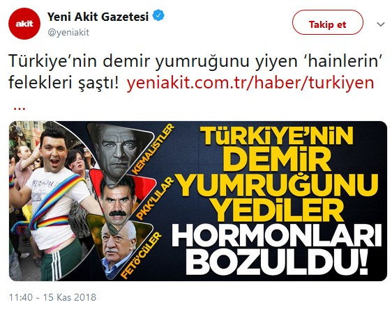 Akit'ten Atatürk'e büyük saygısızlık! Sosyal medyadan tepki yağdı! - Resim : 1