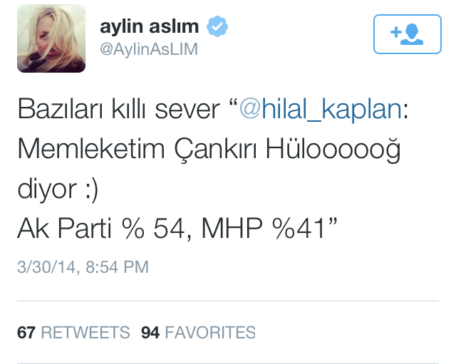 Yeni Şafak yazarının tweetine Aylim Aslım'dan öyle bir cevap geldi ki! - Resim : 1