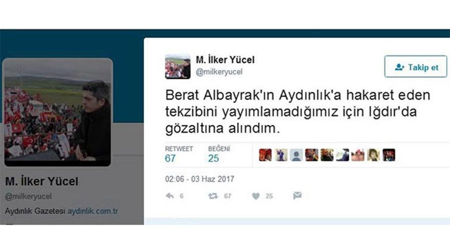 Aydınlık Genel Yayın Yönetmeni İlker Yücel tutuklandı! - Resim : 1