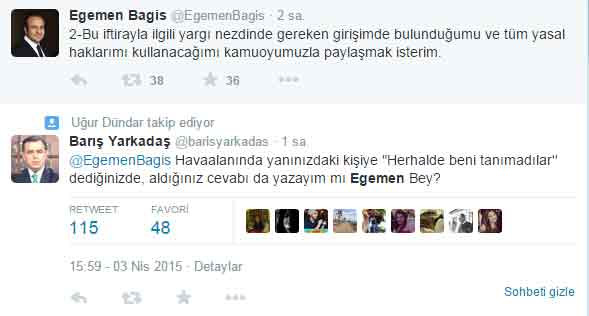 Barış Yarkadaş'ın Egemen Bağış iddiası twitter'ı salladı! - Resim : 1