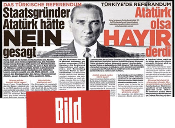 Erdoğan'dan Bild'in manşetine yanıt: Atatürk bugün kalksa 'Evet' derdi! - Resim : 1