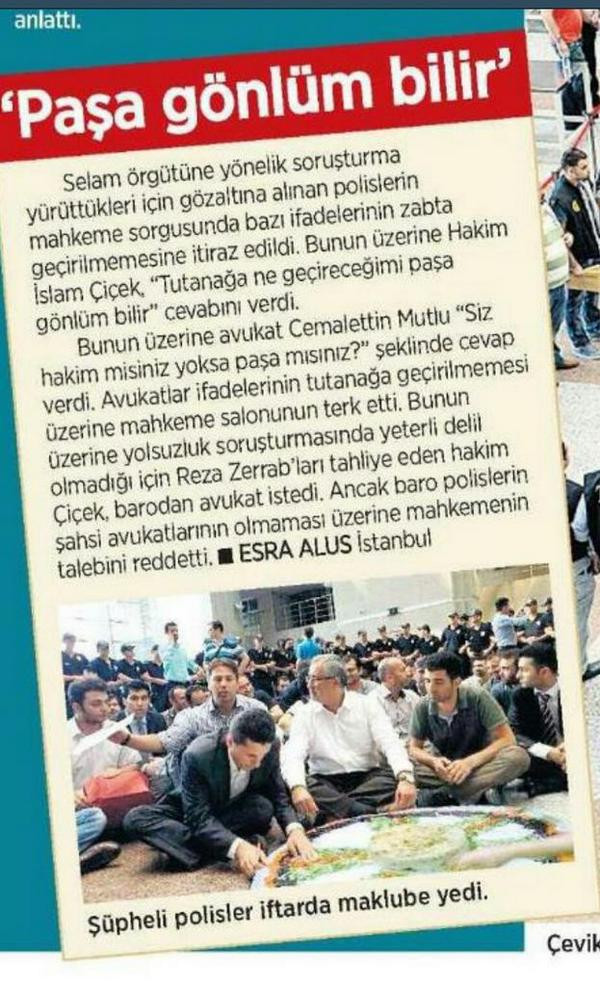 Milliyet öyle bir hata yaptı ki! Gözaltındaki polislere ne yedirdi? - Resim : 1