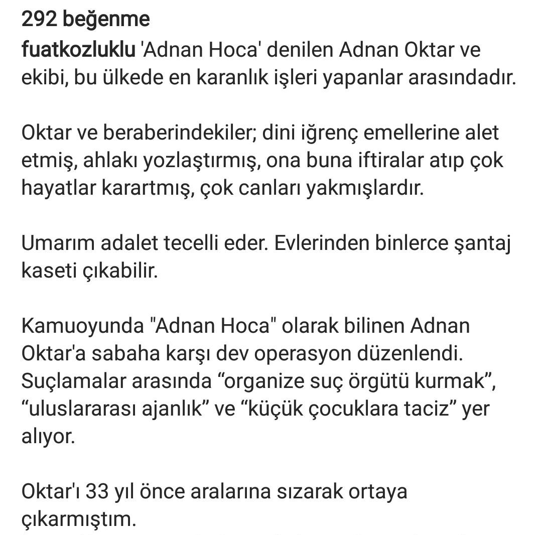 Ünlü gazeteciden 'Adnan Oktar' çıkışı! "Evlerinden binlerce şantaj kaseti çıkabilir!" - Resim : 1