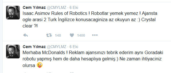 Cem Yılmaz’dan ünlü markaya tepki: Gora’daki robotu yapmış hem de... - Resim : 3