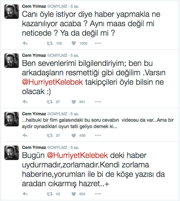 Cem Yılmaz ile Cengiz Semercioğlu Twitter'da birbirine girdi! - Resim : 1